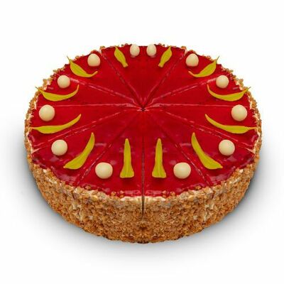 Mrazená Ovocná malinová torta 12x100g Torty Adriana