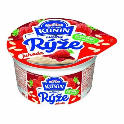 Mliečna ryža jahoda 175g Kunín