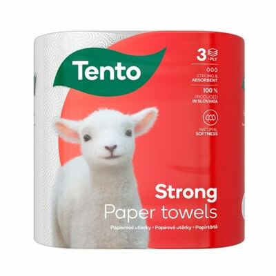 Tento Strong papierové utierky 3 vs. 2 rolky