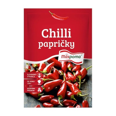 Korenie Chilli papričky celé 7g Mäspoma
