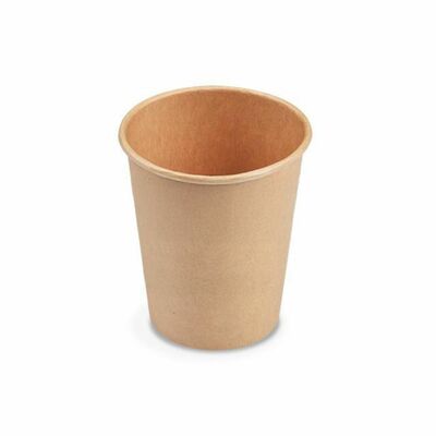 Papierový pohár kraft O80mm 280ml 0,2L/8oz WI76428,50ks