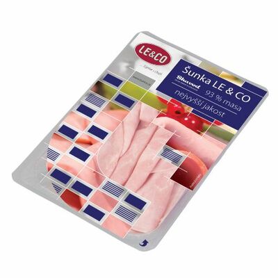 Šunka Bravčová najvyš. akosti 93% nárez 100g LE&amp;CO