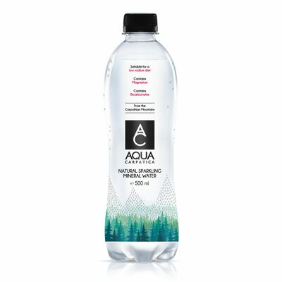 Aqua Carpatica minerálna voda perlivá 500ml*ZO