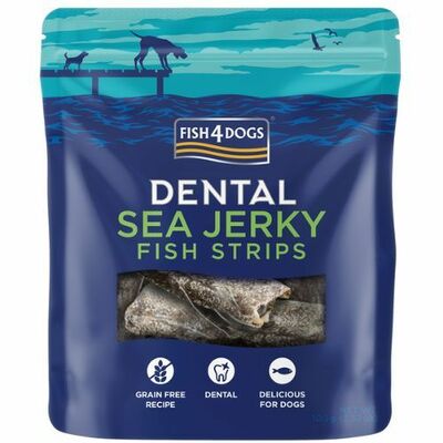 Fish4dogs Dental Sea Jerky : prúžky. 100g