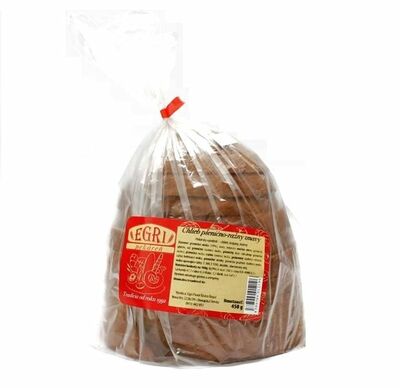 Chlieb kváskový tmavý krájaný balený EGRI 450g