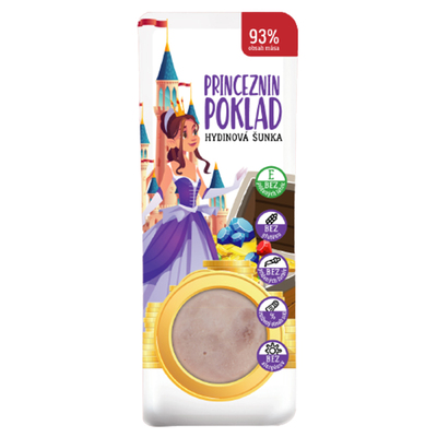 Šunka hydinová Princeznin poklad 93% 100g Baron