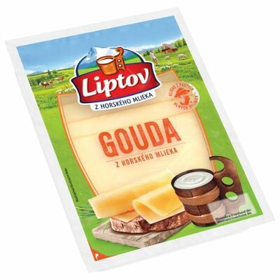 Syr Gouda 45% plátky 90g Liptov