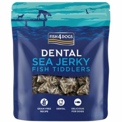 Fish4dogs Dental Sea Jerky : rybičky. 115g