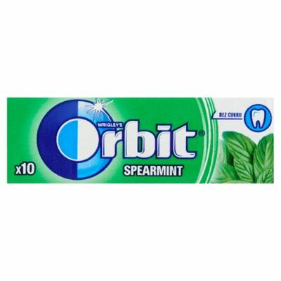 Wrigley&#039;s Orbit Spearmint žuvačky 10ks