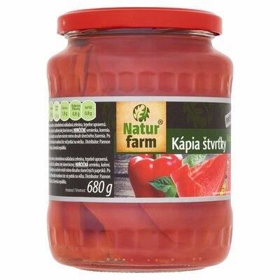 Kápia štvrťky v náleve 680g Natur Farm