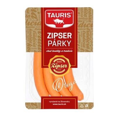 Párky Zipser mini 165g Tauris VÝPREDAJ