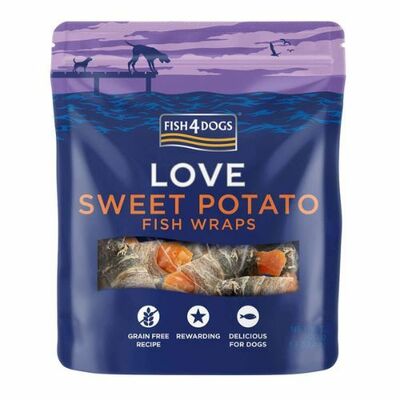 Fish4dogs Love Maškrty Ryba s batátom 100g
