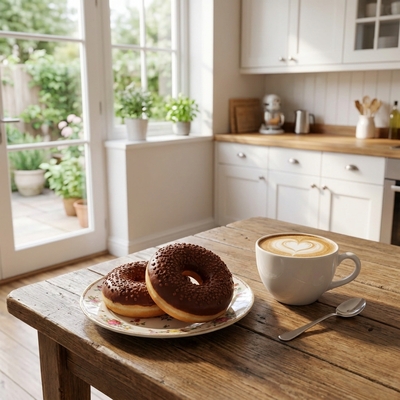 Donut s belgickou čokoládovou polevou 55g