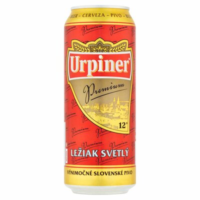 Pivo Urpiner Premium 12% svetlý ležiak 500ml *ZO