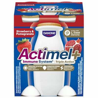 Jogurtový nápoj Actimel Jahoda-Granátové jablko 4x100g Danone