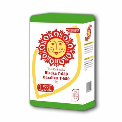 Múka pšeničná hladká T650 1kg Kolárovo