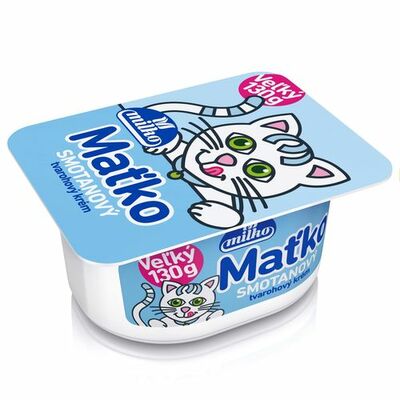 Tvarohový krém smotana MAŤKO 130g Milko