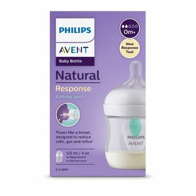 Philips Avent Fľaša Natural Response 125 ml, 0m+