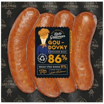 Klobásky Láďa Grileman Goudovka 450g, KU