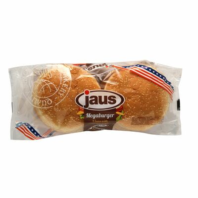  Žemle Mega burger sezam 4ks 300g Jaus