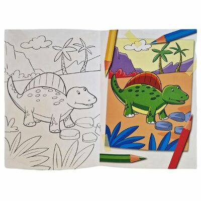 Omaľovánka Maľujem Dinosaury