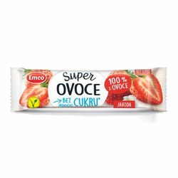 Tyčinka Super ovocie jahoda 30g Emco