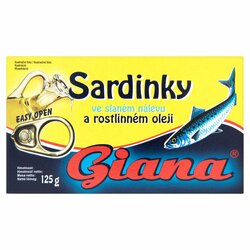 Sardinky v oleji 125g Giana
