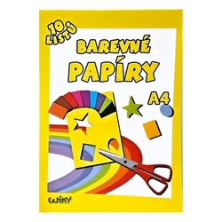 Wiky Papier farebný A4 10listov