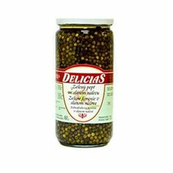 Korenie zelené v slanom náleve 720g Delicias