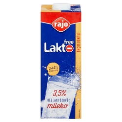 Mlieko plnotučné 3,5% bezlaktózové 1l Rajo