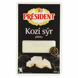 Syr kozí plátky 100g Président