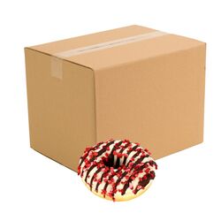 Mrazený Donut premium s jahodovou náplňou 48x73g La Lorraine