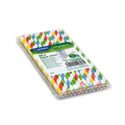 Slamka papierová Špirála farebný mix O6mmx 20cm WI40806, 25ks