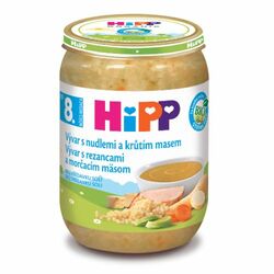 HiPP BIO Vývar s rezancami a morčacím mäsom 190g