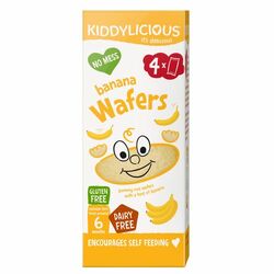 Kiddylicious mini oplátky banánové 4x4g