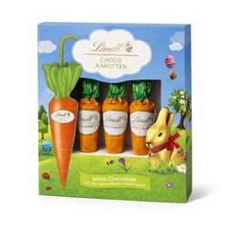 Lindt Choco Carrots mliečna čokoláda s orieškovou náplňou 4x13,5g