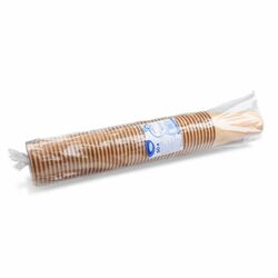 Papierový pohár kraft O80mm 330ml 0,3L/10oz WI76433, 50ks