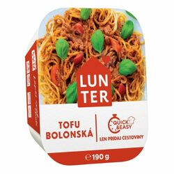 Quick&amp;Easy tofu Bolonská omáčka 190g Lunter