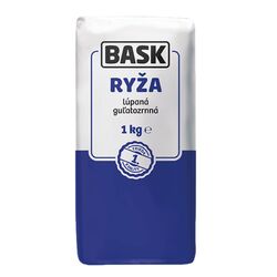 Ryža guľatozrnná lúpaná 1kg Bask