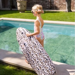 Nafukovací surf Leopard béžový 120x50x16cm Swim Essentials