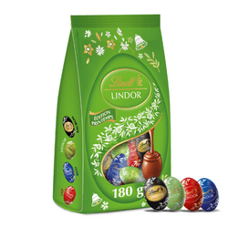Lindt Lindor Eggs zmes čokolád s jemnou náplňou Green 180g