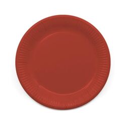 Papierové taniere Párty červené 23cm 8ks