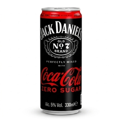 Coca-Cola Zero and Jack Daniel's 5% 330ml*ZO
