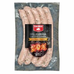 Klobása Gril s medvedím cesnakom tenká 220g Tauris