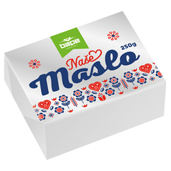 Maslo NAŠE 82% 250g Bape