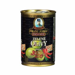 Olivy zelené s papričkou 300g Franz Josef Kaiser