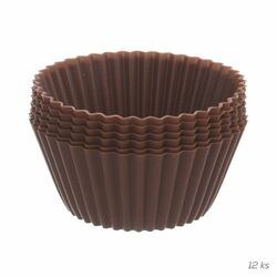 Orion Formičky 12x Muffiny hnedá silikón
