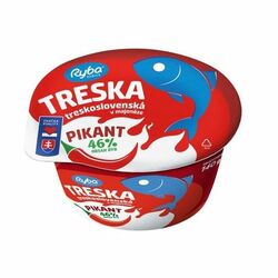 Treska v majonéze Treskoslov. Pikant 140g VÝPREDAJ