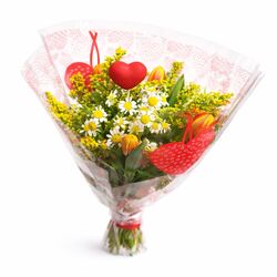 Kytica čerstvých kvetov Z lásky