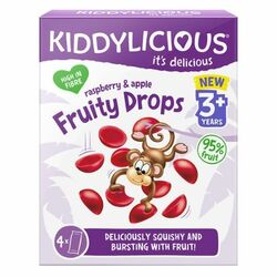 Kiddylicious ovocné želé jablko &amp; malina 64g